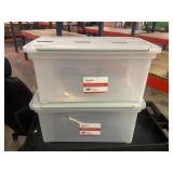 Lot of two wing lid storage containers