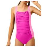 Girls Swimsuit One Piece Bathing Suits for Girls C