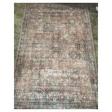 Size 5 x 3 Ft Patterned Area Rug for Home Non-Slip