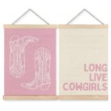 Lot of 3 Sets, Western Cowgirl Room Decor, Long Li