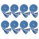 8 Pack Graduation Honor Cords, Blue White Graduati