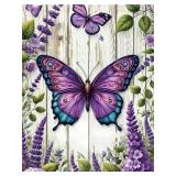 Butterfly Diamond Art Kits for Adults, 5D Diamond