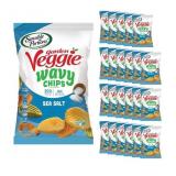 Bb 8/2026, Garden Veggie Wavy Chips, Sea Salt, Sna