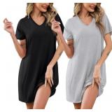 SIZE 3XL Marvmys Women 2 Pack Nightgowns Soft Shor