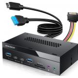 GRAUGEAR 5.25" PC Front Panel USB Hub - 10Gbps USB