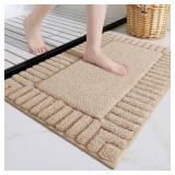 Lot of 3, PABUBE Bathroom Rugs 16"x24", Absorbent