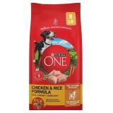 Purina ONE Chicken & Rice Formula Dry Dog Food, 8