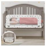 NUTIKAS Crib Rail Guard for Toddlers - 35.3" Toddl