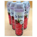 6-bottles St Ives dark cherry and argan oil body w