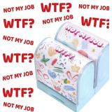 Lot Of 4 Fancy Land Not My Job Stamps Funny Office