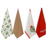 Lot Of 2 ACCENTHOME Christmas Kitchen Towels Set o