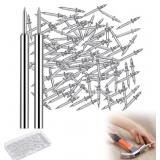 200Pcs Double-Head Skirting Thread Seamless Nail,