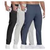 Size Small 3 Pack Mens Athletic Hiking Pants with
