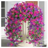 Fake Artificial Hanging Morning Glory Flowers for