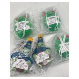 Lot of 5 Tiny Crochet Animals, 2 PCs Turtle Wizard