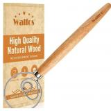 Walfos Wood Danish Dough Whisk, Wooden Sourdough M