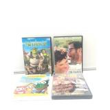 LOT OF 4 DVDs 2 children movies shrek 2 & Heroes o
