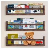 3 Pack Nursery Shelves, Nursery Book Shelve, 16.5
