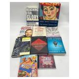 Lot of Mixed Media Including 8 Books, Movie, & CD,