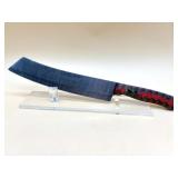 New demascus steel knife long almost 13 inches