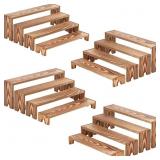 Large Wooden Tiered Riser Display Stands, 14Inch x