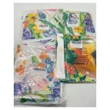 Lot of 4 Floral Design Tablecloths, Variety of Siz