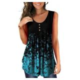 Lot of 2 Size Small BeadChica Sleeveless Casual Sh