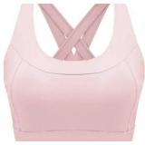 Size XL Running Girl Pink Sports Bra
