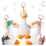 Zeyune 3 Pcs Silly Goose Plush Keychain, 5.5 Inch