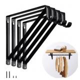 WellMade 11 x 9.5 in. Closet Rod Bracket, Heavy Du