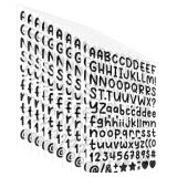 7 SETS OF 10 Sheets 0.5 Inch Vinyl Letter Stickers