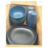 Wheat Straw Dinnerware Set for 6 Guests, 18 PCs Mi