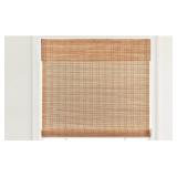 Size 23" W x 64" H Chestnut Color Bamboo Roman Sha