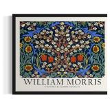 Lot of 5, Electric Blue William Morris Flowers Unf