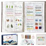 spicssa 2026 Upgraded Embroidery Stitch Book Kit,