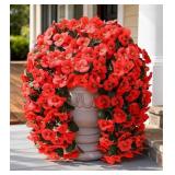 HyeFlora Artificial Flowers for Outdoors, 2pcs Fau