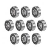TOP-VIGOR 10Pcs 6000-2RS Deep Groove Ball Bearings