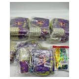 Large Lot of Marti Gras Party Decor Including 8 Pa