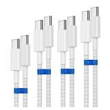 USB C to C Charging Cable,4-Pack3+6+6+10FT Nylon B