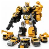 MSKOLER 5-in-1 Magnet Transforming Robot Toys for