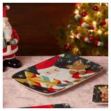Christmas Whimsy Santa 14 in. Rectangular Assorted