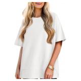 Tankaneo Womens Oversized Tunic Tops Summer Casual