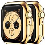 2 Pack Hard PC Plated Case for Apple Watch Series