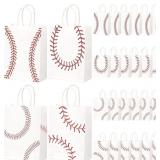 LOT OF 3 Kiooaci 24 Pcs Baseball Gift bags with Ha