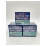 LOT OF 3  JustHeal RX Lidocaine Pain Relief Cream,