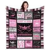 Swimming Gifts for Swimmers Girls Swimming Blanket