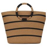 Fecialy Straw Handbags for women Straw Summer Beac