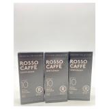BB: 6/27 Lot Of 3 Rossi Caffe Gentleman 10 Pods