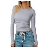 Size medium TOB Womens Shirts Long Sleeve Crew Nec