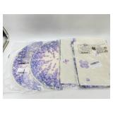 LOT OF 2  XCHI Watercolor Lavender Butterfly Sprin